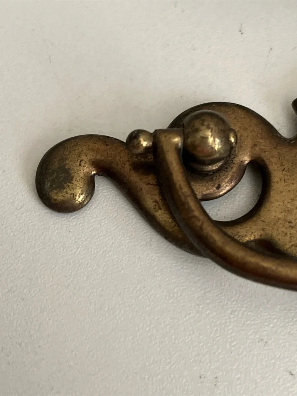 Vintage Brass Bronze Plate Batwing Drawer Pulls Chippendale Style Med Lot of 11